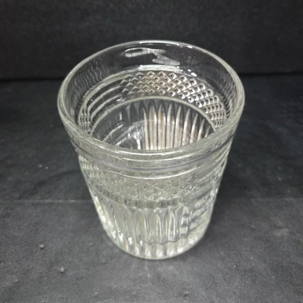 Libbey Radiant Lowball Tumbler, Double Old Fashioned Glass Vintage Clear Barware